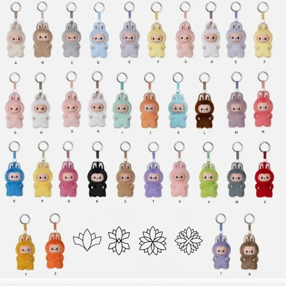 "V" CONFIRMED - MONSTERS Pin for Love Series-Vinyl Plush Pendant Blind Box - Picture 3 of 6